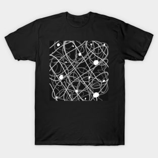 Greyscale scribbles T-Shirt